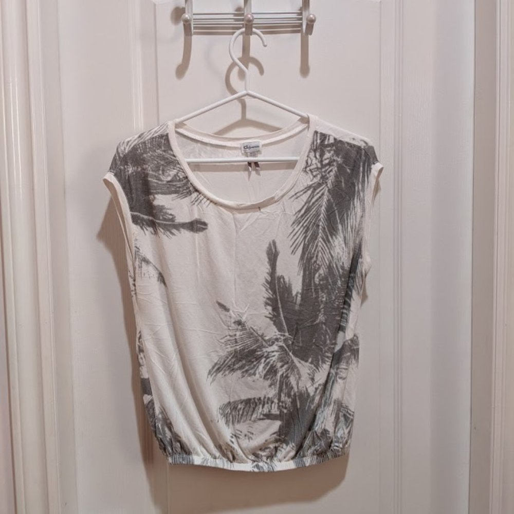 dynamite palm tree short sleeve white t-shirt